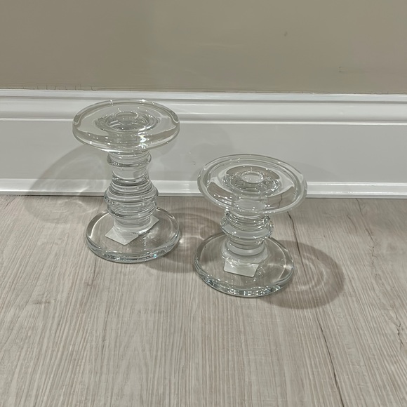 Pottery Barn Other Pottery Barn Glass Candle Holders Poshmark